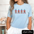 4th Of July Gnome Shirt American Gnome Shirt Patriotic Gnome 4th Of July Cupcakes Memorial Day Labor Day Bbq Shirt Cute...