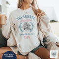 4th of July Social Club T-Shirt, July 4th Shirt, Red White and Blue Shirt for Independence Day, Spilling Tea Since 1776...