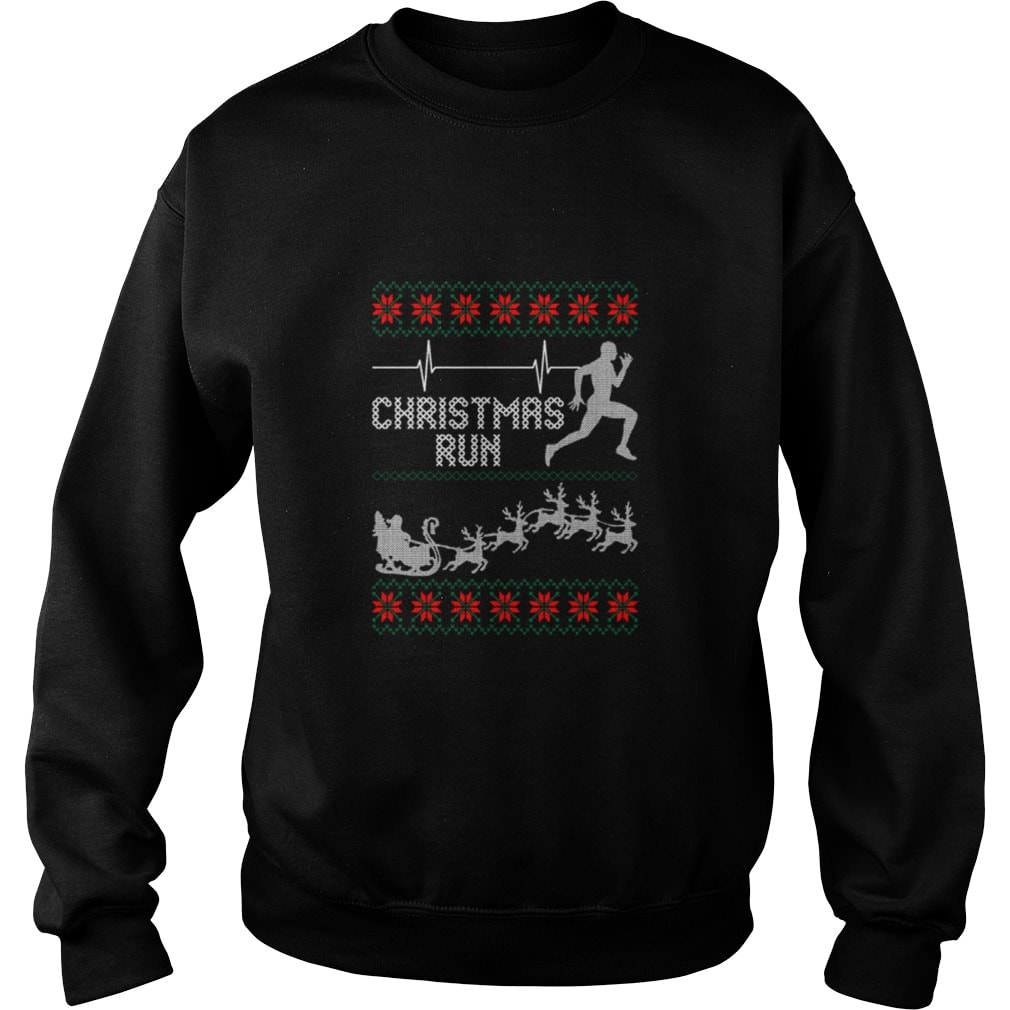 Run running runner ugly Christmas sweater