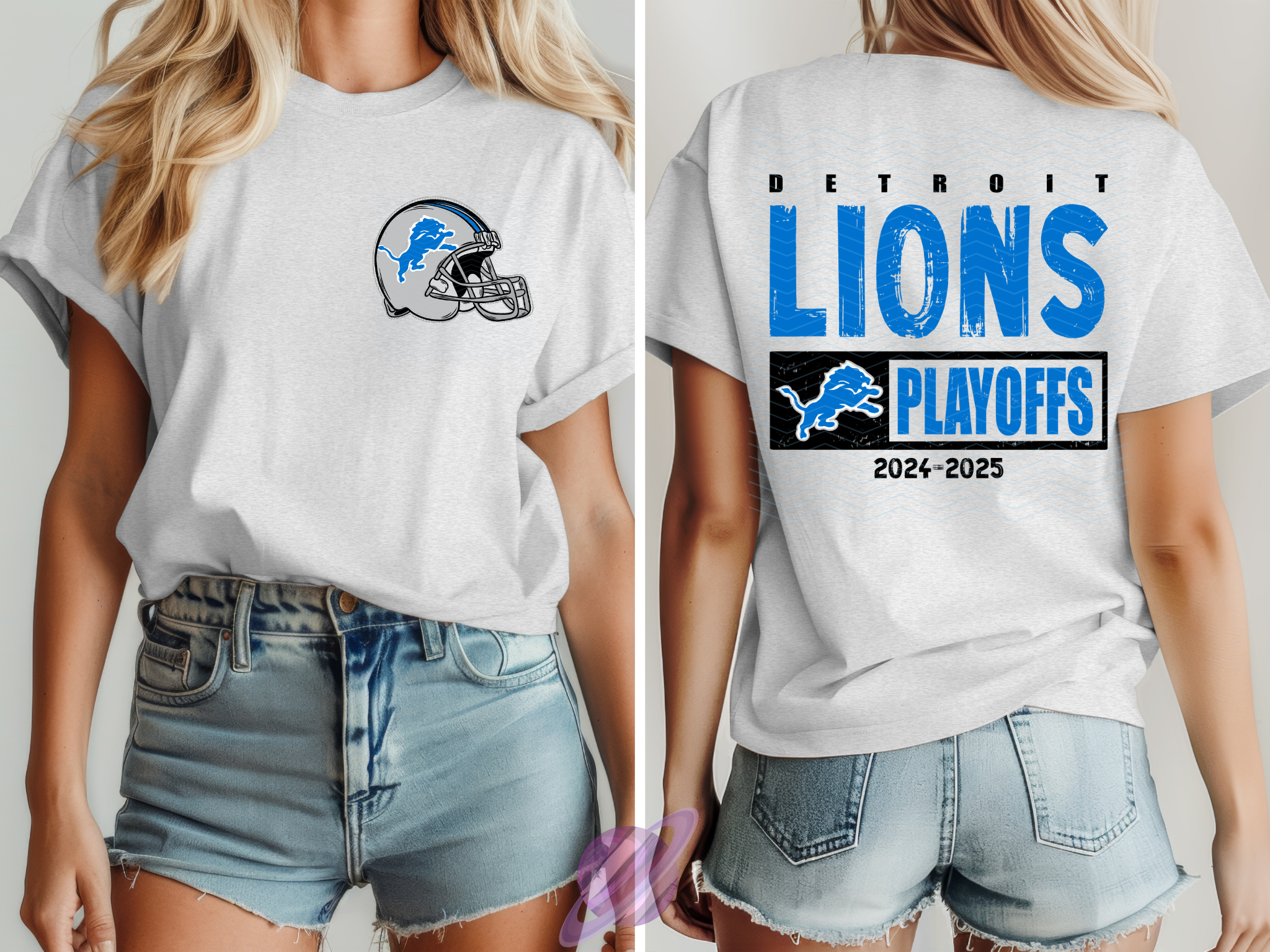 PLAYOFF LION- POCKET PRINT DOUBLE SIDED TEE Hoodie, Sweatshirt | PureTeeCo.com (Image 1)