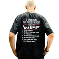 5 Things You Should Know About My Wife T Shirt Print On Back, Husband Shirt, Gift From Wife, Unisex Short Sleeve Tee,...