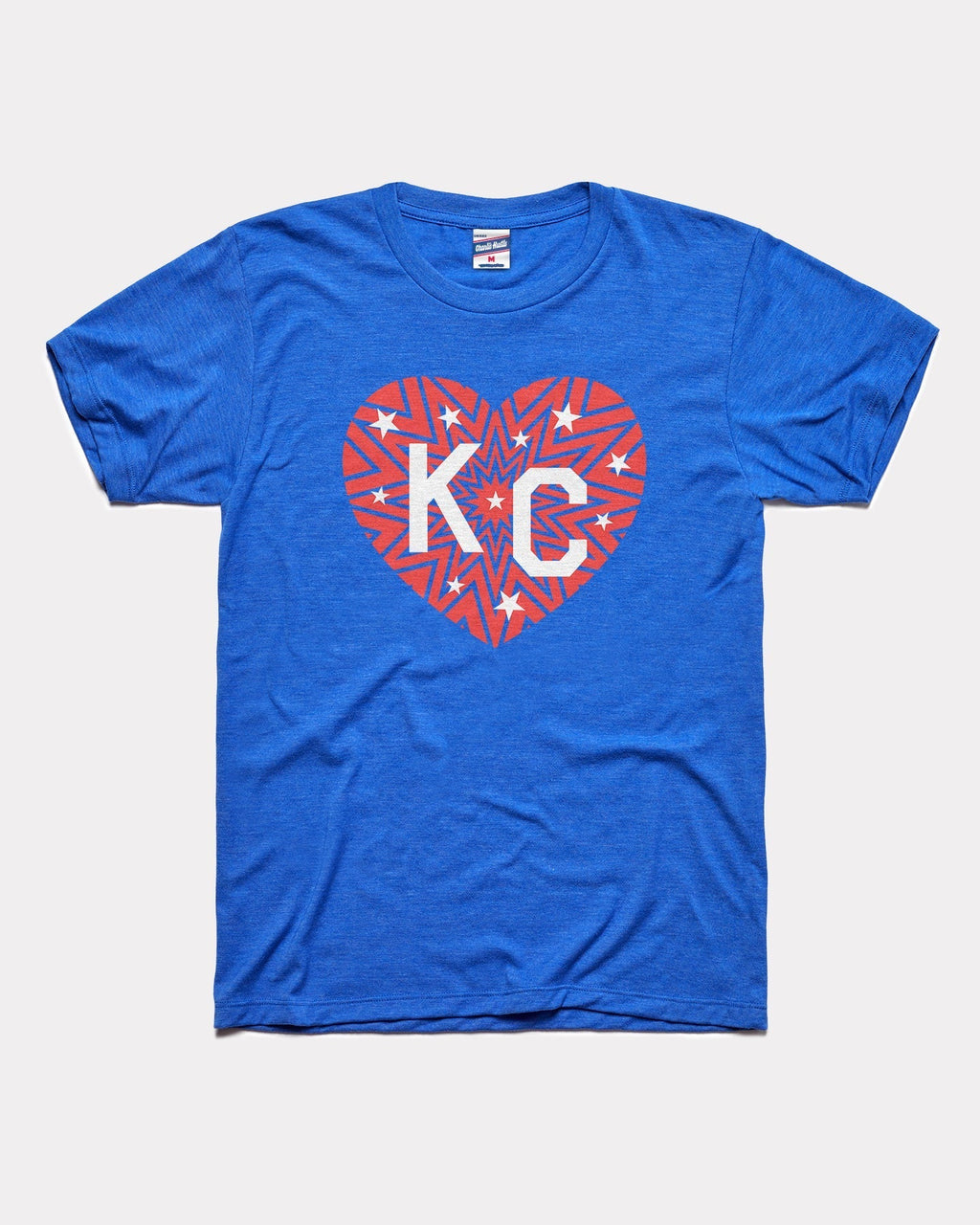 KC Heart Stars Royal Blue T-Shirt Hoodie, Sweatshirt | PureTeeCo.com