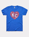 KC Heart Stars Royal Blue T-Shirt Hoodie, Sweatshirt | PureTeeCo.com