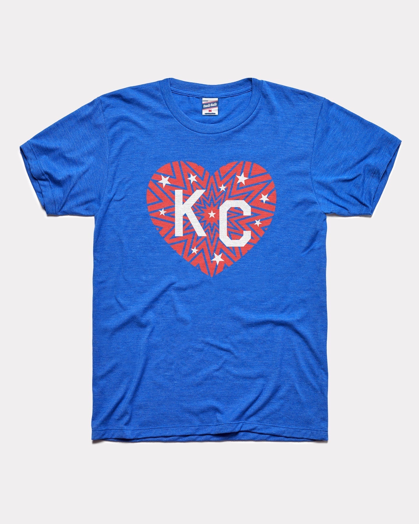 KC Heart Stars Royal Blue T-Shirt Hoodie, Sweatshirt | PureTeeCo.com