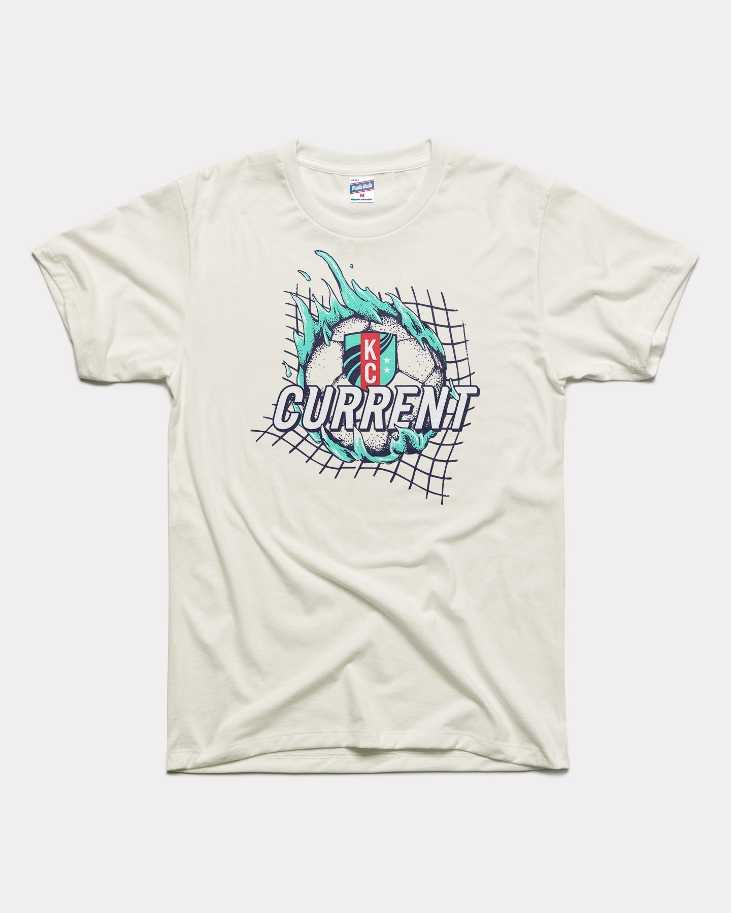 KC Current Soccer Flames Vintage White T-Shirt Hoodie, Sweatshirt | PureTeeCo.com