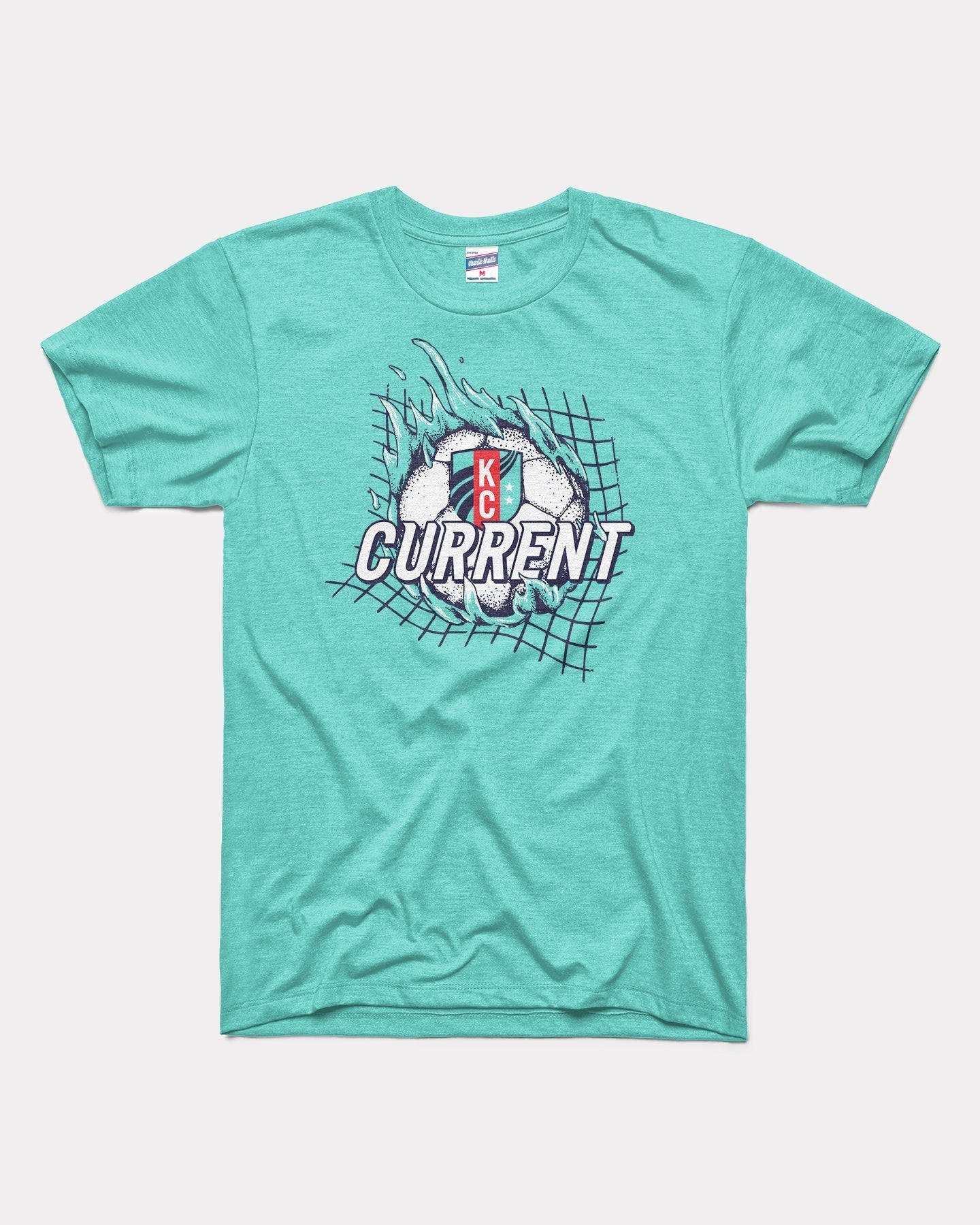 KC Current Soccer Flames Teal T-Shirt Hoodie, Sweatshirt | PureTeeCo.com