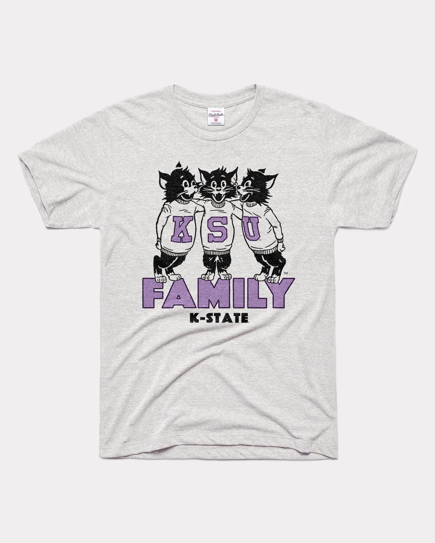 KSU Family K-State Wildcats Ash Grey T-Shirt Hoodie, Sweatshirt | PureTeeCo.com