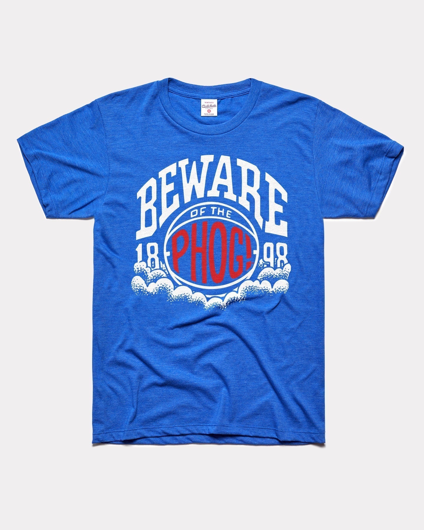 KU Beware of the Phog 1898 Royal T-Shirt Hoodie, Sweatshirt | PureTeeCo.com