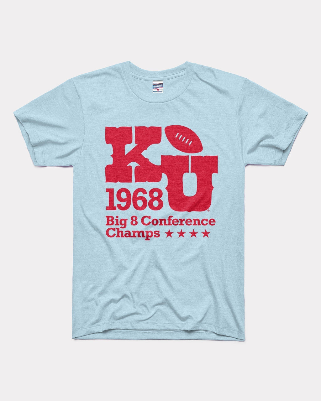 KU Jayhawks Big 8 Football Champs Powder T-Shirt Hoodie, Sweatshirt | PureTeeCo.com (Image 1)