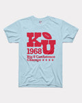 KU Jayhawks Big 8 Football Champs Powder T-Shirt Hoodie, Sweatshirt | PureTeeCo.com (Image 1)