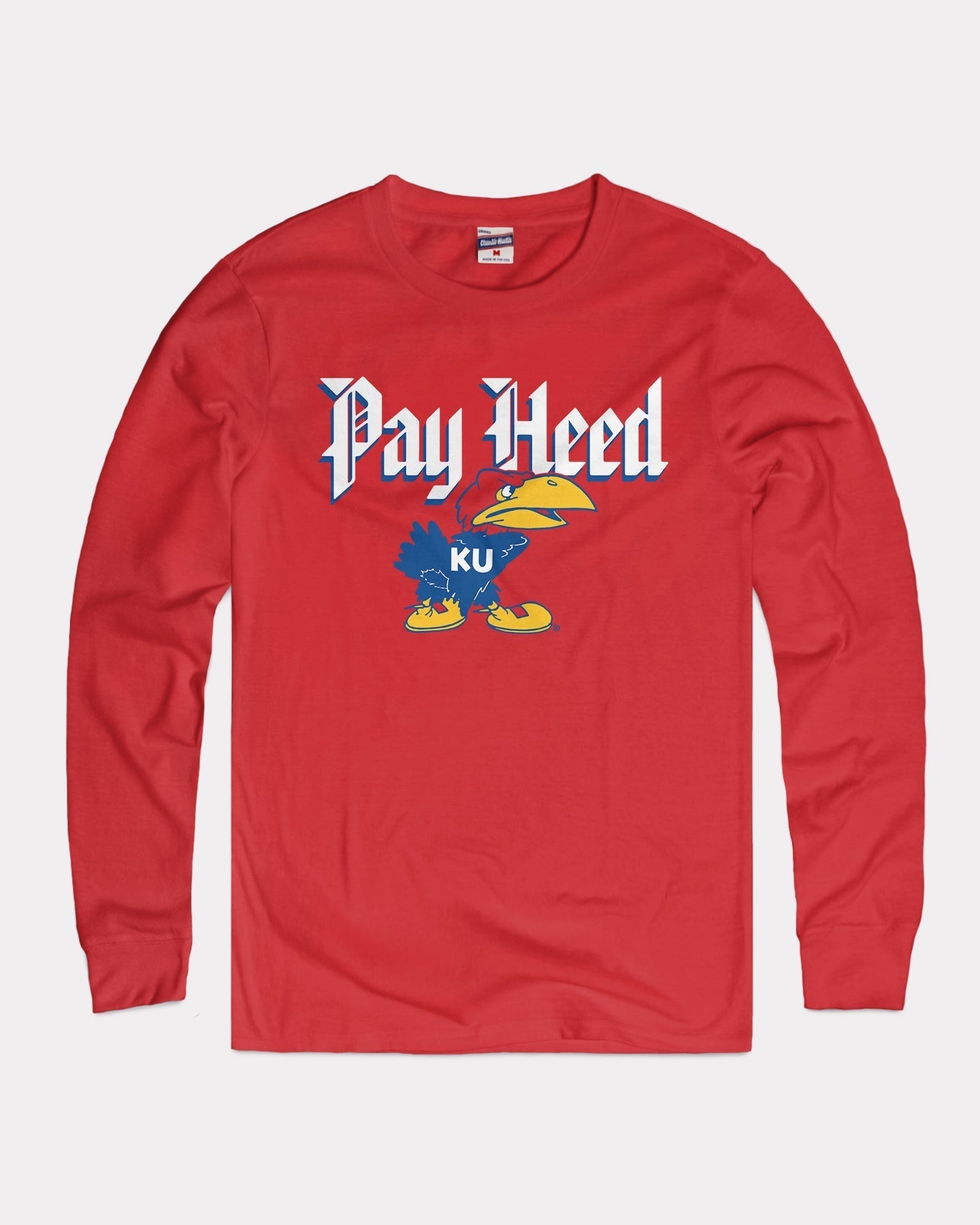 KU Jayhawks Pay Heed Cherry Long Sleeve T-Shirt Hoodie, Sweatshirt | PureTeeCo.com