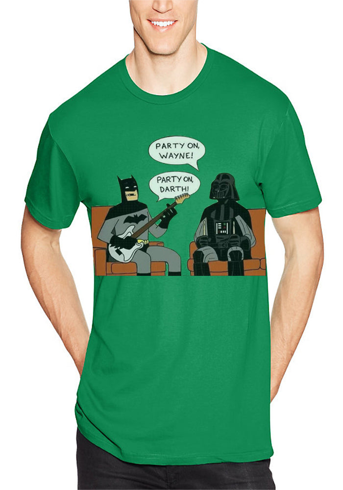 Party On Wayne Party On Darth Green T-Shirt Hoodie, Sweatshirt | PureTeeCo.com