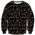 RAISEVERN Ugly Christmas Sweater for Men Women Funny Xmas Led Up Sweatshirt Holiday Festive Long Sleeve Crewneck Winter Top