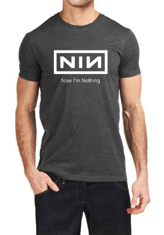 NIN â€“ Now I Am Nothing T-Shirt Hoodie, Sweatshirt | PureTeeCo.com