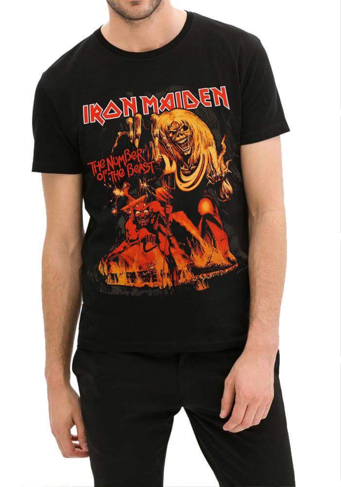 Iron Maiden Half Sleeve Black T-Shirt Hoodie, Sweatshirt | PureTeeCo.com