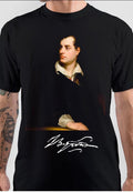 Lord Byron Half Sleeve Black T-Shirt Hoodie, Sweatshirt | PureTeeCo.com