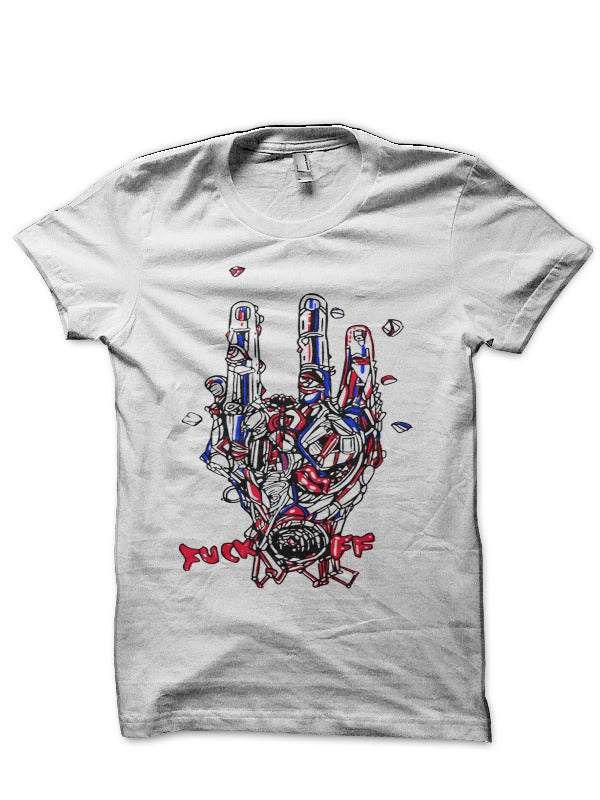 Fuck Off White Half Sleeve T-Shirt Hoodie, Sweatshirt | PureTeeCo.com