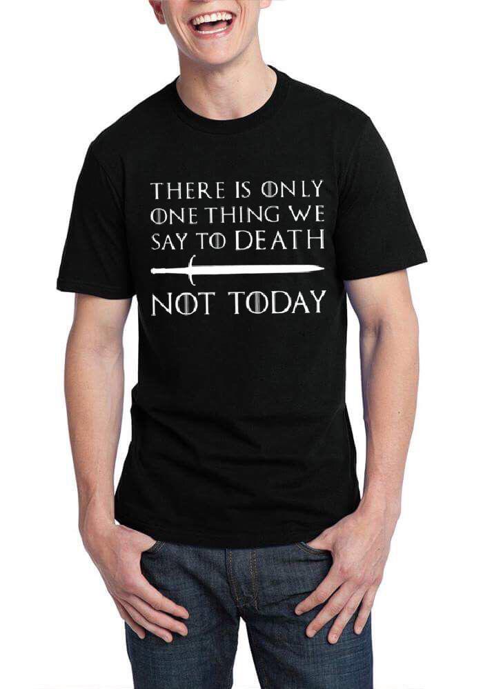 There Is Only One Thing We Say To Death Black Half Sleeve T-Shirt Hoodie, Sweatshirt | PureTeeCo.com