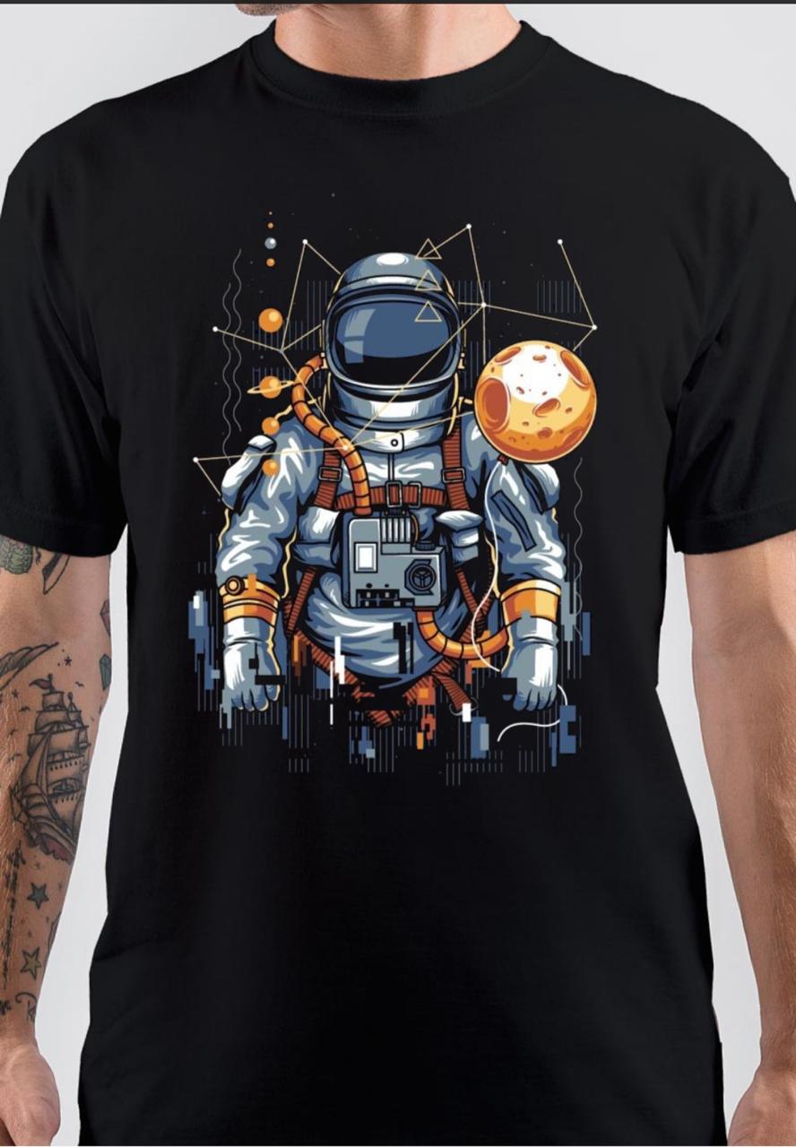 Astronaut In Space T-Shirt Hoodie, Sweatshirt | PureTeeCo.com