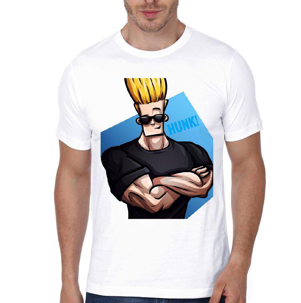 Johnny Bravo White T-Shirt Hoodie, Sweatshirt | PureTeeCo.com
