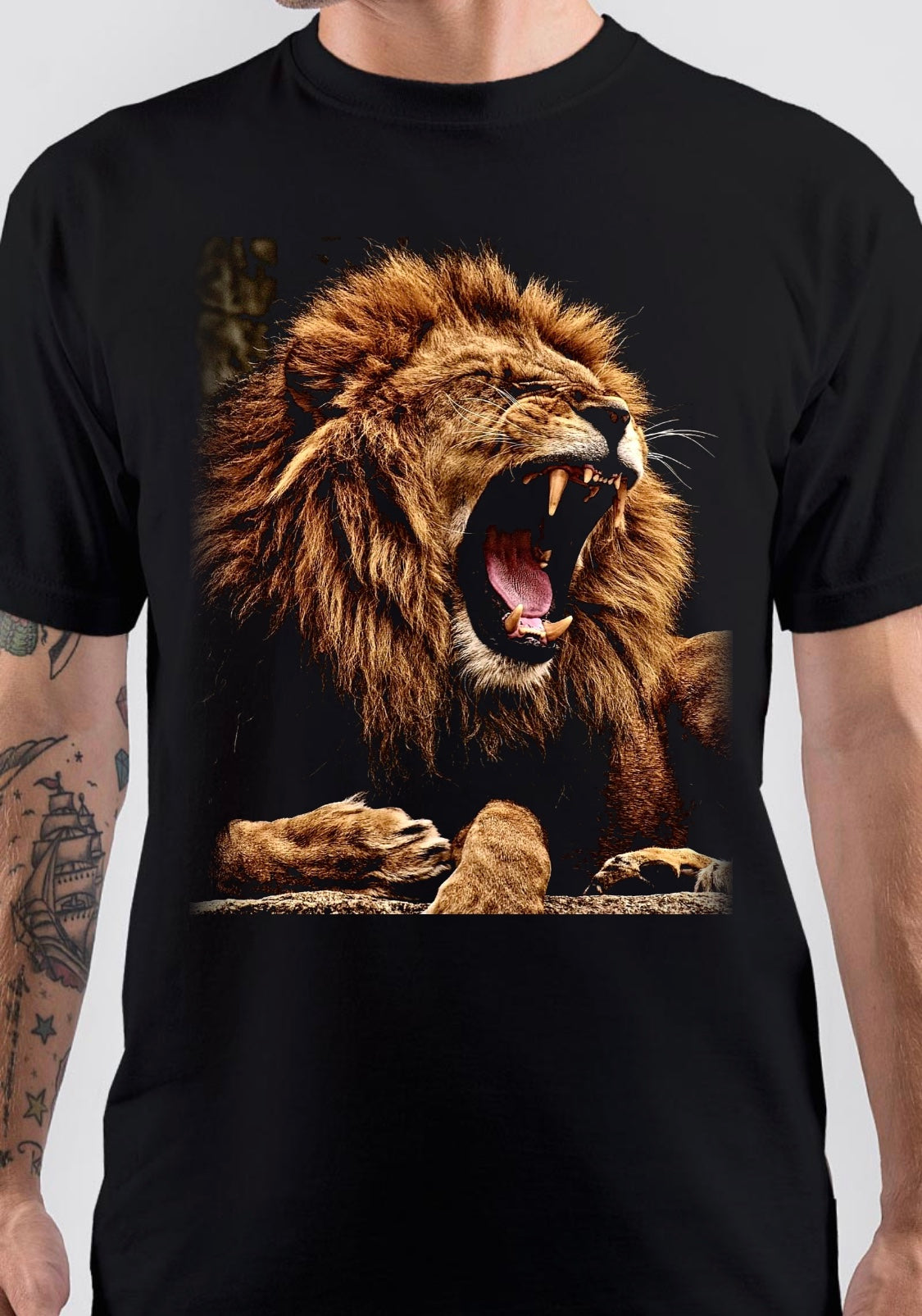 Lion T-Shirt Style002 Hoodie, Sweatshirt | PureTeeCo.com