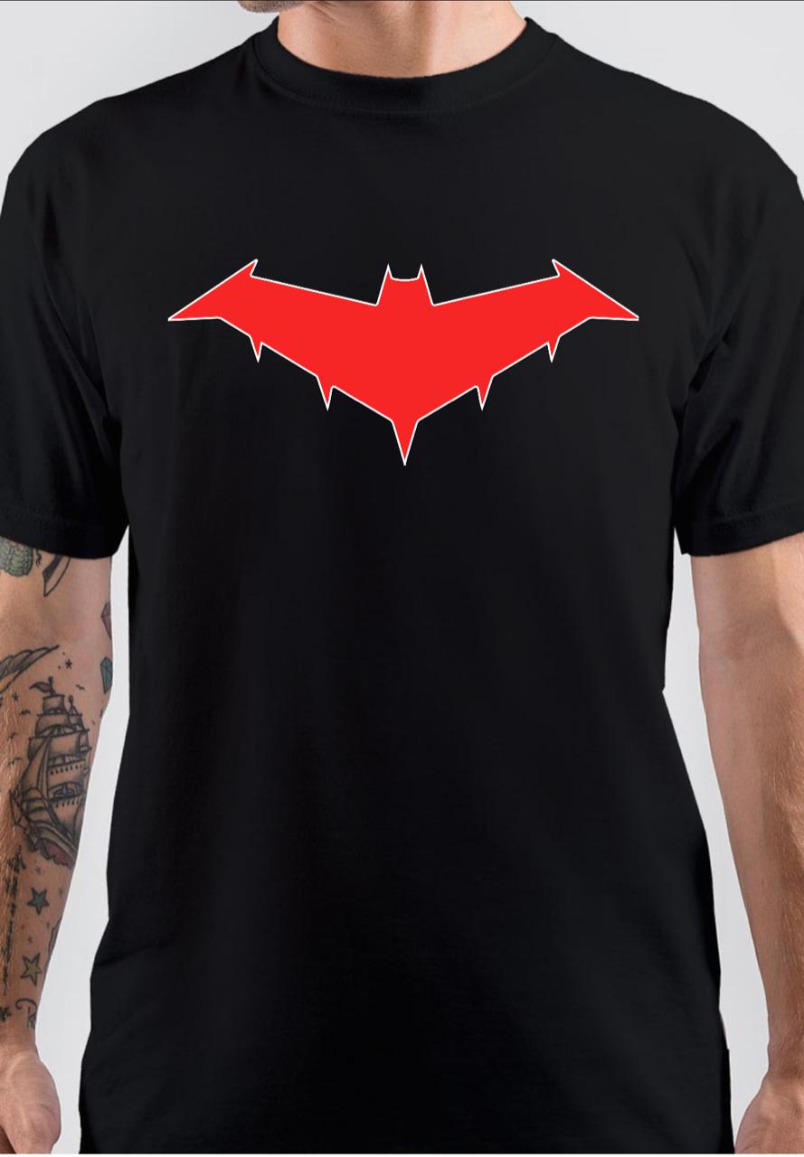 Red Hood Black T-Shirt Hoodie, Sweatshirt | PureTeeCo.com