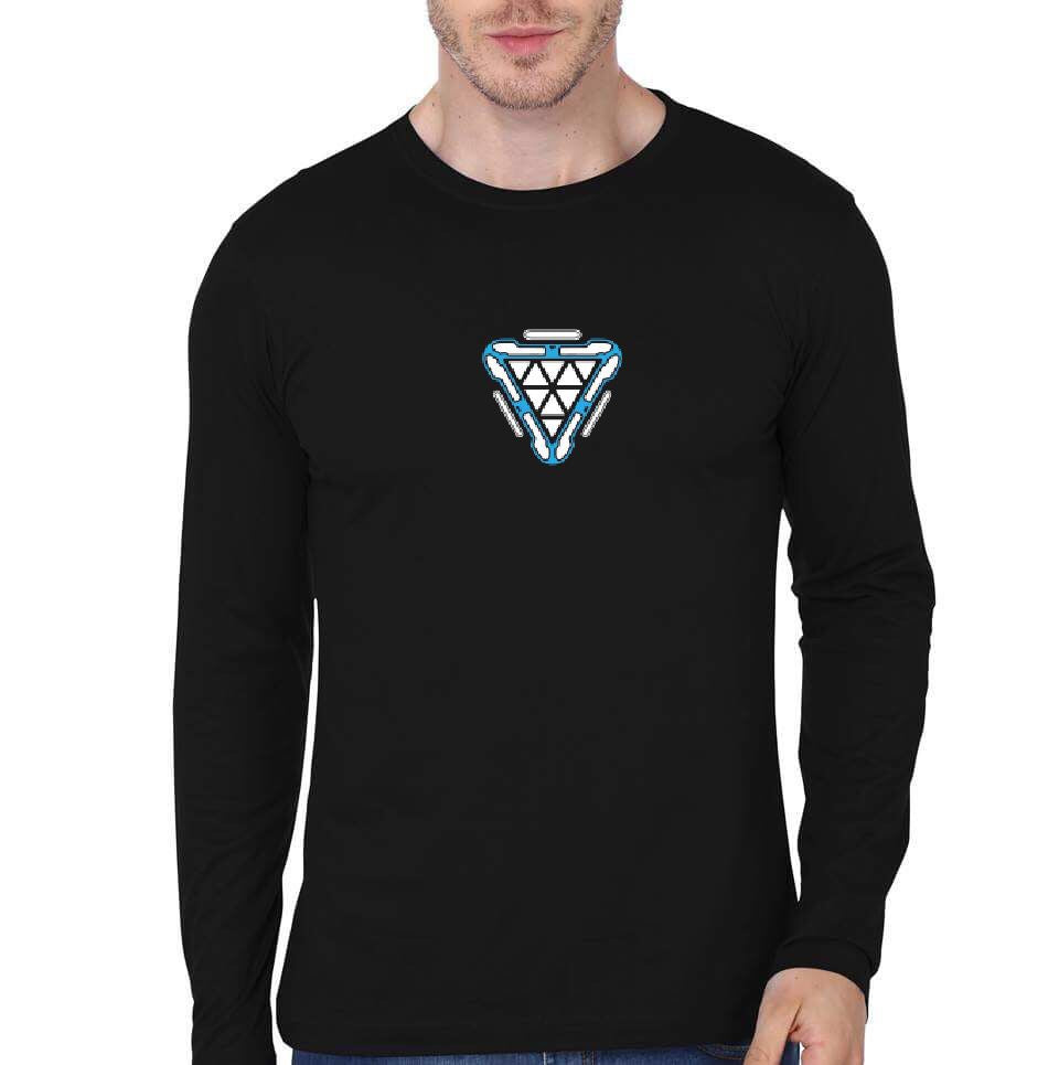 Arc Reactor Black Full Sleeve T-Shirt Hoodie, Sweatshirt | PureTeeCo.com