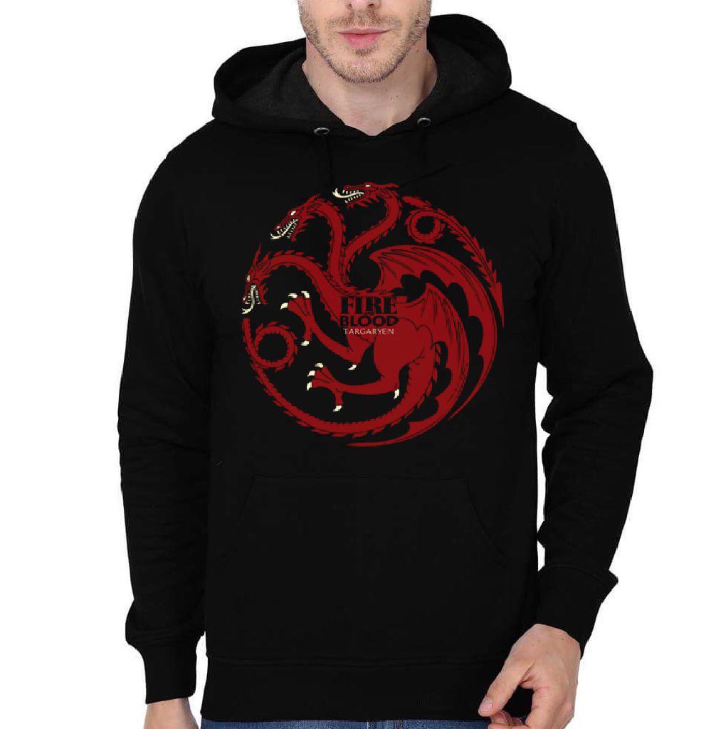 Fire Blood Targaryen Black Hoodie T-Shirts, Sweatshirt | PureTeeCo.com