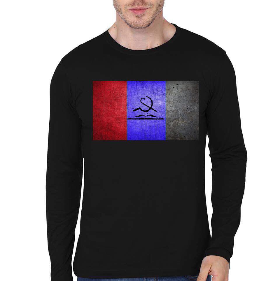 Custom Full Sleeve Black T-Shirt Hoodie, Sweatshirt | PureTeeCo.com