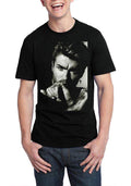 George Michael Half Sleeve Black T-Shirt Hoodie, Sweatshirt | PureTeeCo.com