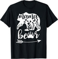 Women Floral Mama Bear TShirt Mama Bear Mom Women