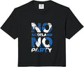 Scottish Banner Fan Scotland Flag Retro No Scotland No Party Comfort Colors Crop Top