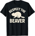 Funny Beaver Design for Men Women Kids Animal Beaver Lover T-Shirt