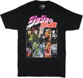 JoJo's Bizarre Adventure Stardust Crusaders Joestar Group Black Short-Sleeve T-Shirt