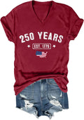 250th Anniversary Shirt Vintage American Flag Independence Day 250 Anniversary Shirt Unisex