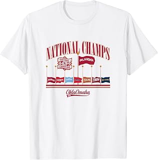 2026 National Champions Omaha Flags - Oklahoma Baseball T-Shirt