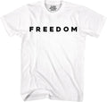 Flash Apparel Freedom Shirt Freedom Text T Shirt for Men & Women Patriotic Men's Tshirts Graphic Tee Unisex Adult Tee