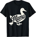 Duck Mom Art for Mom Mother Duckling Ducky Farmer Duck Mom T-Shirt