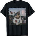 Patriotic Cat Smoking Sunglasses Meme Funny 4th of July T-Shirt