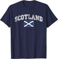 Scotland Flag Vintage Men Women Kids T-Shirt
