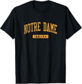 Notre Dame in Vintage Athletic Sports Design JG3 T-Shirt