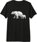 Geometric Bear Art Mother Father Parents Apparel