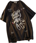 Women Goth T Shirt Y2K Harajuku Graphic Tops Cotton Anime Clothes