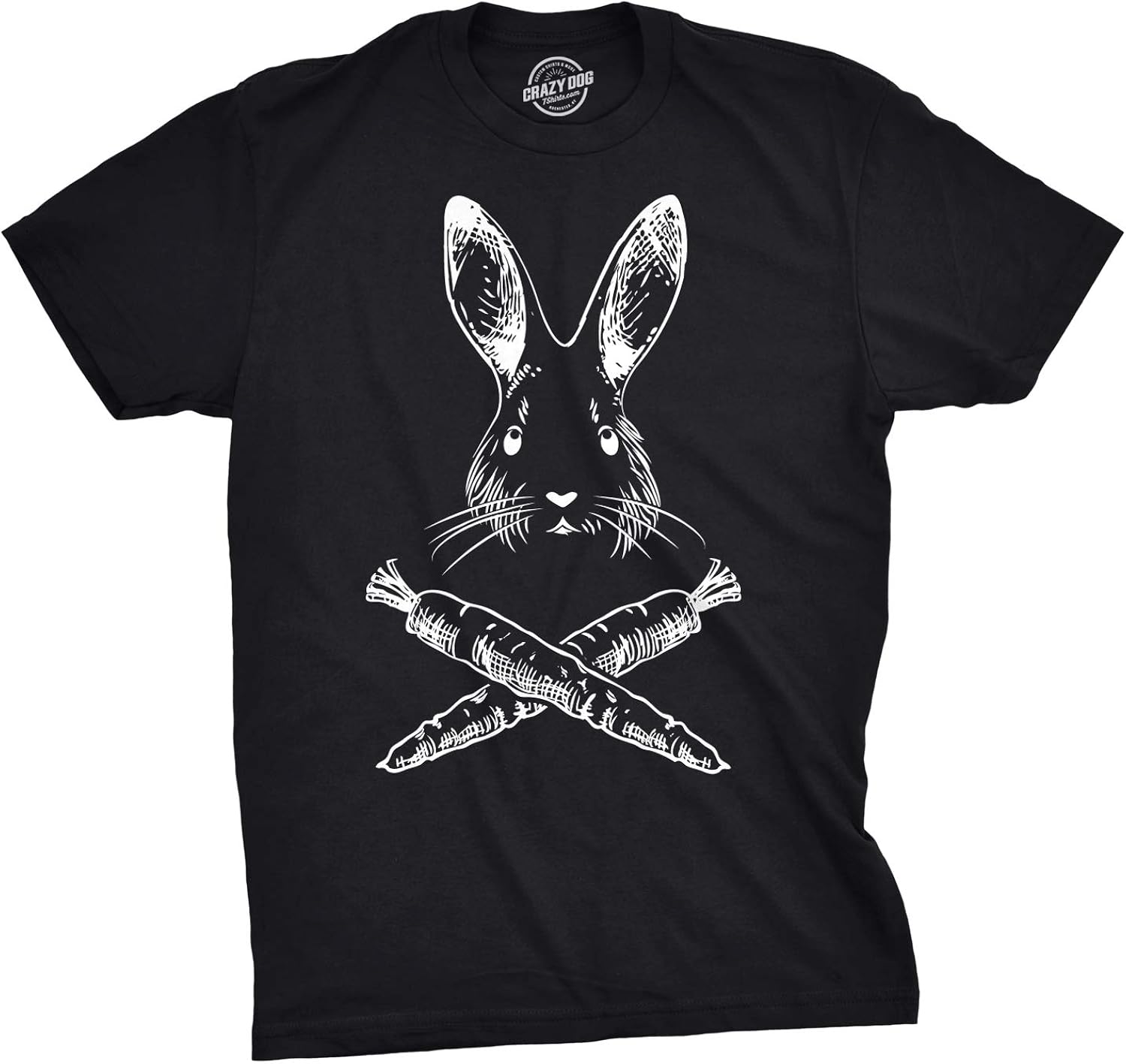 Jolly Roger Easter T Shirt Funny Bunny Skull Crossbones Egg Hunt Dad Flag Tee