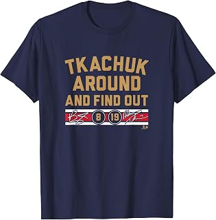 Matthew & Brady Tkachuk Around and Find Out - Florida Hockey T-Shirt