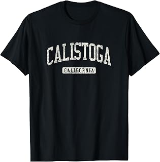 Calistoga CA Vintage Athletic Sports Design JG3 T-Shirt