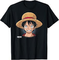 Anime Monkey D. Luffy Oversized Portrait T-Shirt