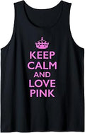 Keep Calm and Love Pink Tank Top