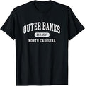 Outer Banks Est 1587 OBX North Carolina NC Vintage Retro T-Shirt