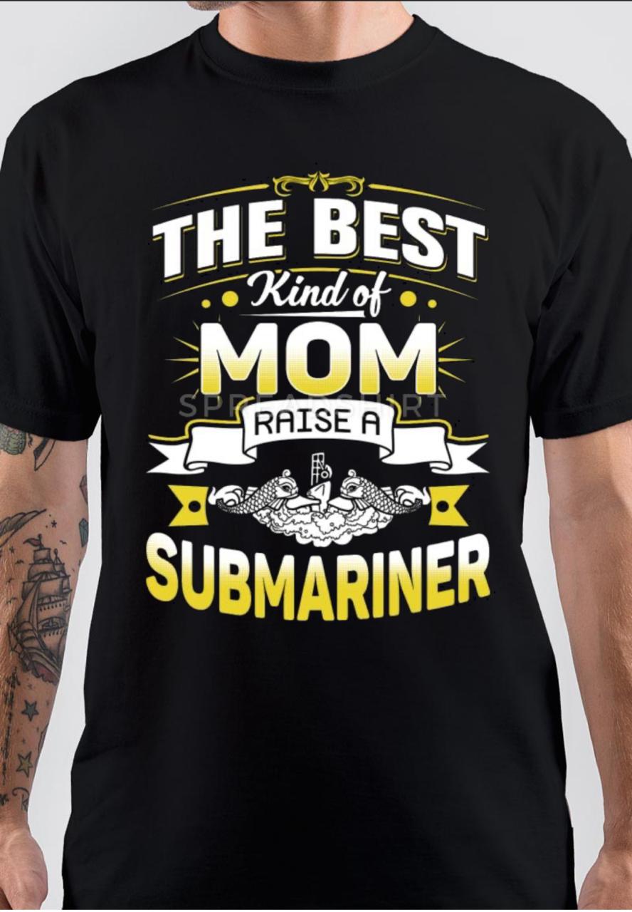 Submariner Mom Black T-Shirt Hoodie, Sweatshirt | PureTeeCo.com